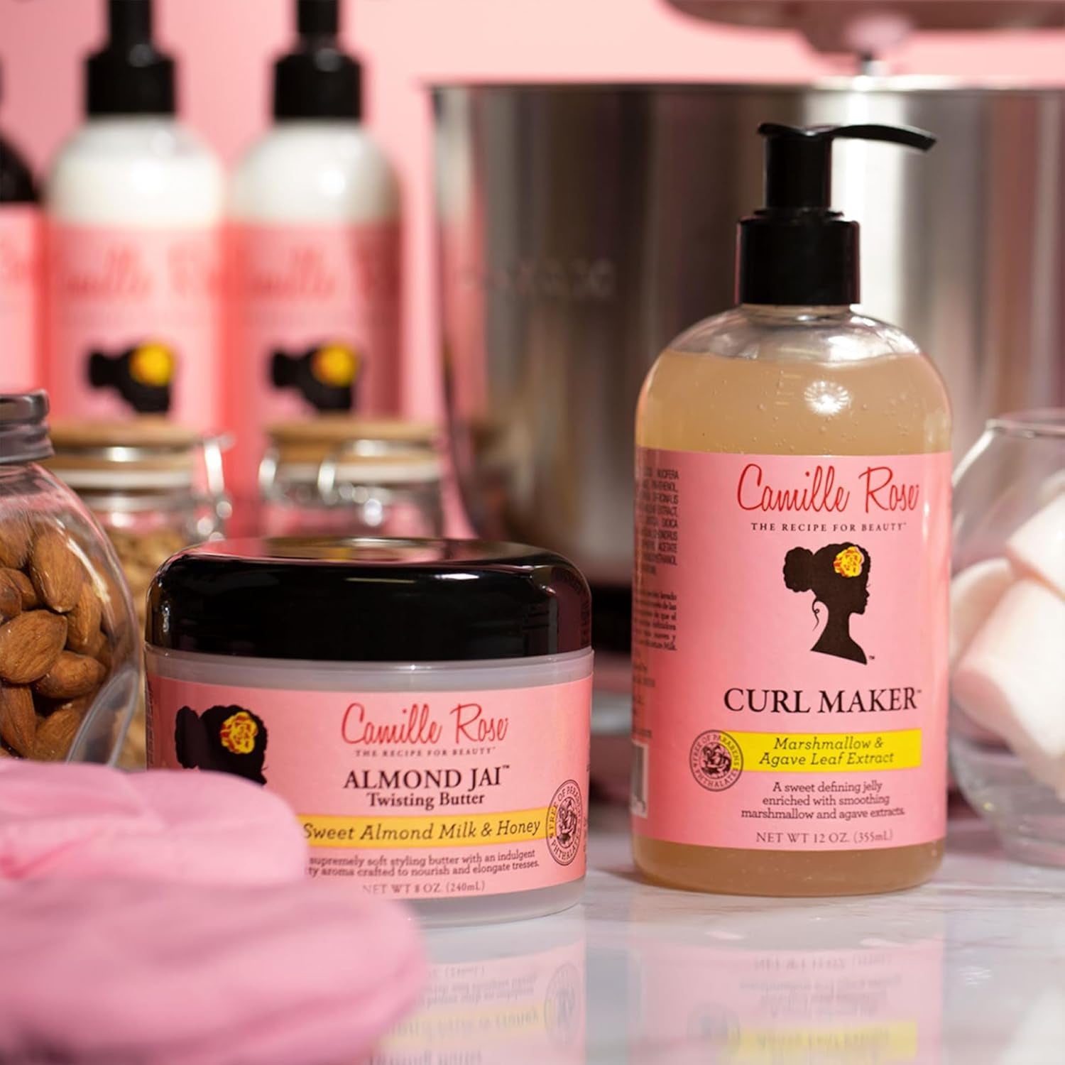 Almond Jai Twisting Hair Styling Butter, with Aloe and Honey, to Soften Smooth and Moisturize, for All Hair Types, 8 Oz