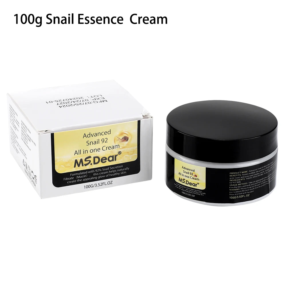 Snail Collagen Face Cream / Repair Essence Hydrating Moisturizing Fade Dark Spots Anti-Aging Facial Serum Cream Korean Skin Care