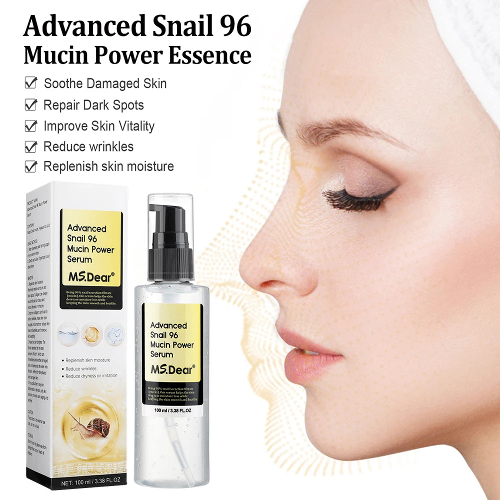 Snail Collagen Face Cream / Repair Essence Hydrating Moisturizing Fade Dark Spots Anti-Aging Facial Serum Cream Korean Skin Care